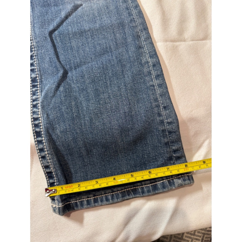 Y2K Western Low Rise Women Size 27 Miss Me Signature Bootcut Jeans Embellished - Picture 5 of 12